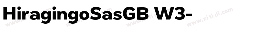 HiragingoSasGB W3字体转换